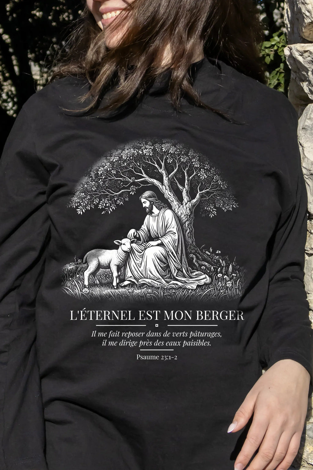 Jésus et l'agneau - Manches longues We Have Faith