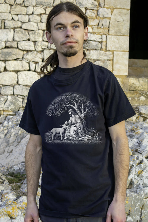 Jésus et l'agneau (Sans verset) - Manches courtes We Have Faith